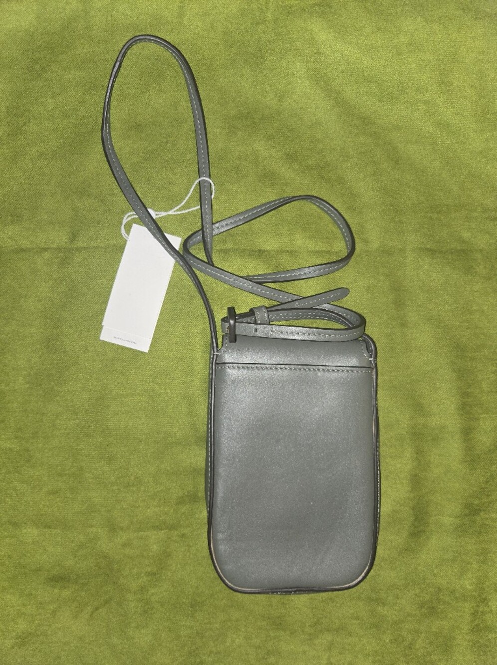 Tory Burch Pebbled Mini Crossbody in Olive - Picture 3 of 4